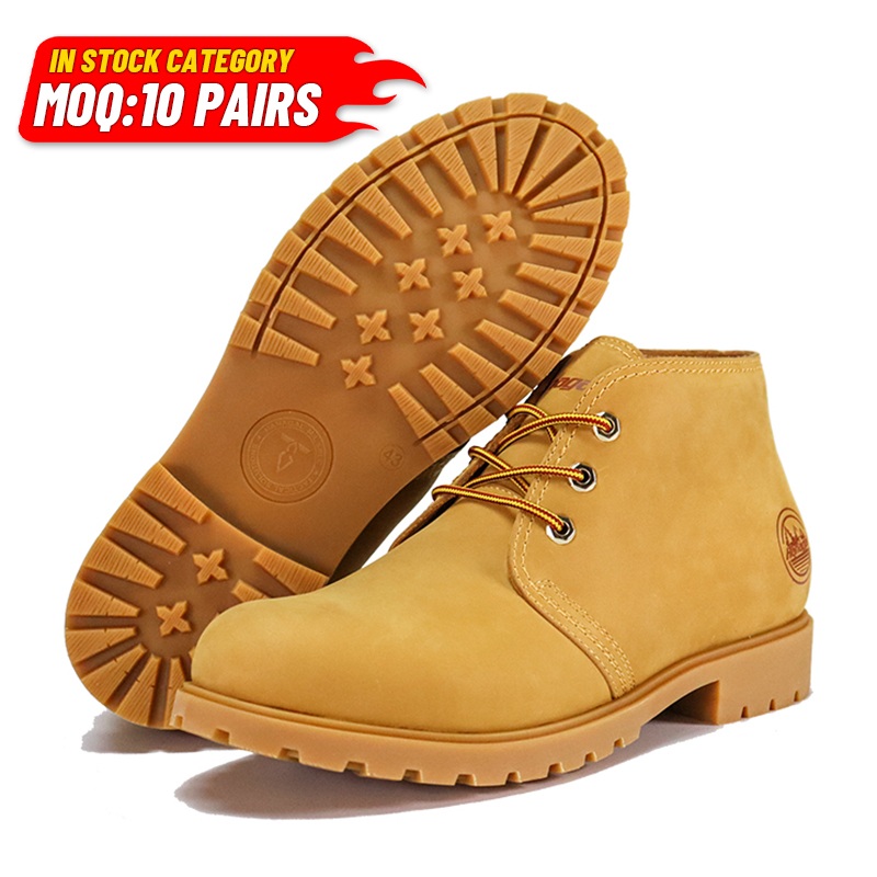 Rahat Tam Rezin Nubuk Dəri Gündəlik Çəkmə